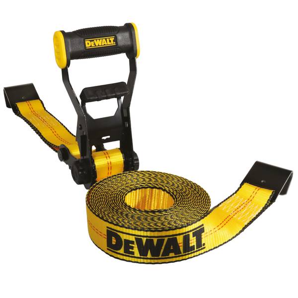 Photo of 2" X 27' X 10,000 lb Flat Hook Ratchet Strap