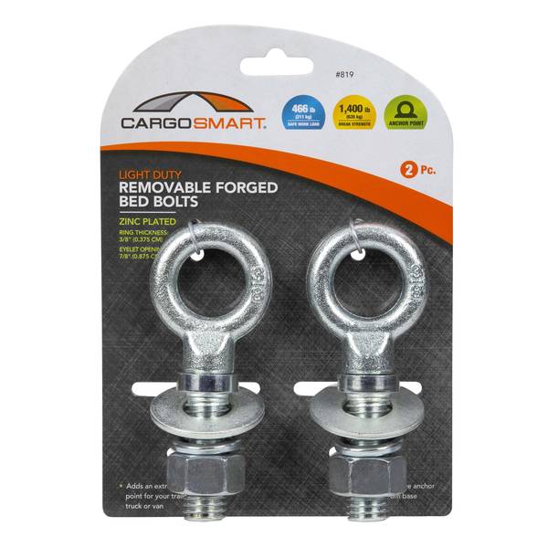 Photo of 2-Pack 3/8" Eyelet Hole Forged Bed Bolts