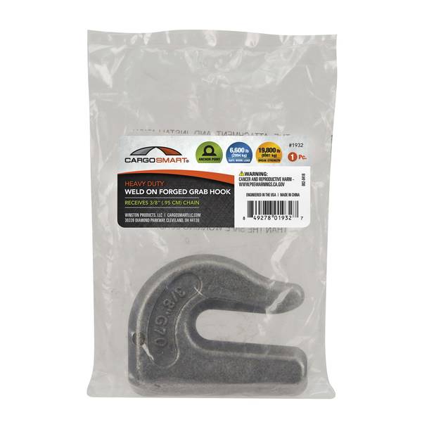 Photo of 3/8" Weld On Forged Grab Hook