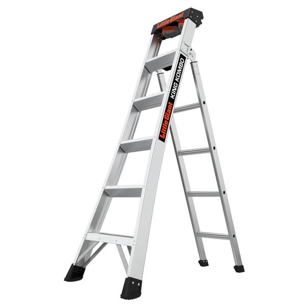 Photo of King Kombo, Professional Model, 6' Ladder with GRIP-N-GO Hinge