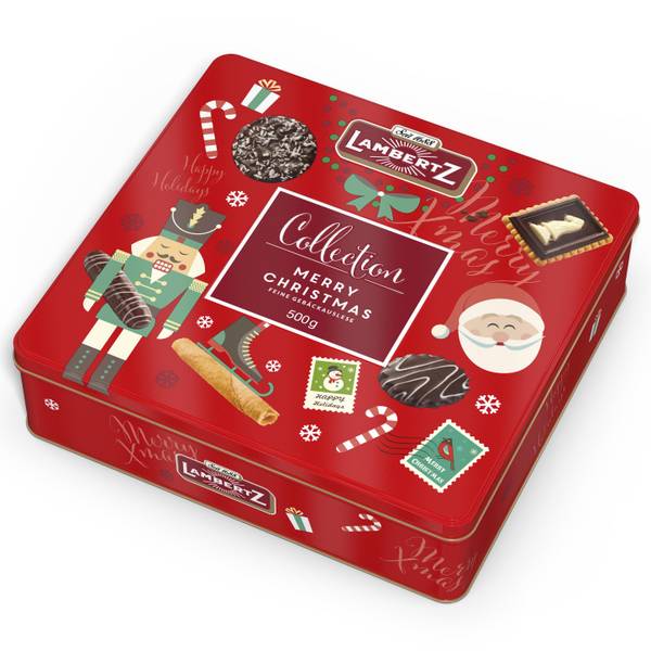 Lambertz 17.64 oz European Chocolate Cookie Tin - 55702 | Blain's