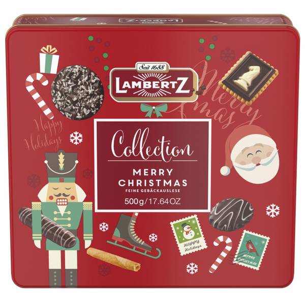 Lambertz 17.64 oz European Chocolate Cookie Tin - 55702 | Blain's