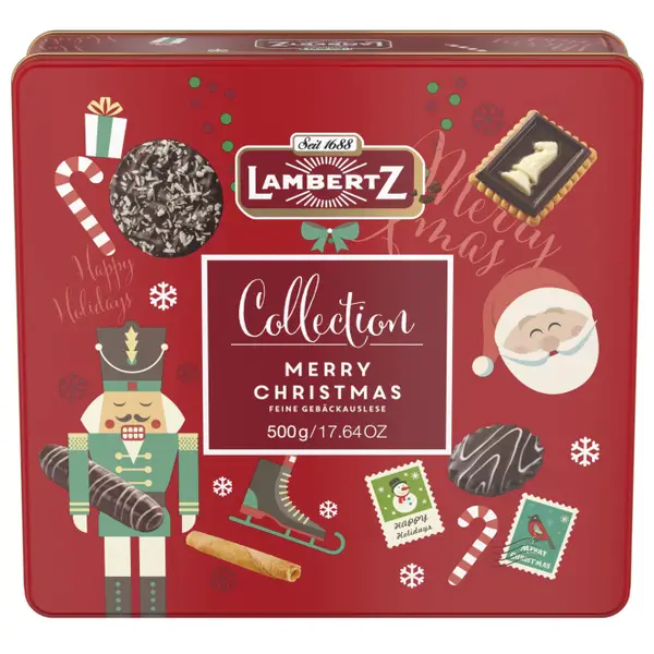 Lambertz 17.64 oz European Chocolate Cookie Tin - 55702 | Blain's