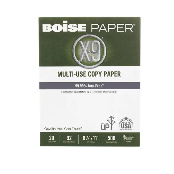 Photo of 500-Sheet 8.5"x 11" 20lb X-9 Copy Paper