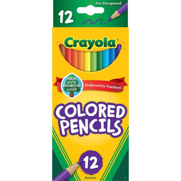 Photo of 12-Count Long Colored Pencils