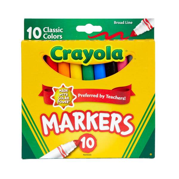 Photo of 10-Count Classic Broad Line Markers