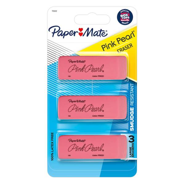 Photo of 3-Count Pink Pearl Erasers