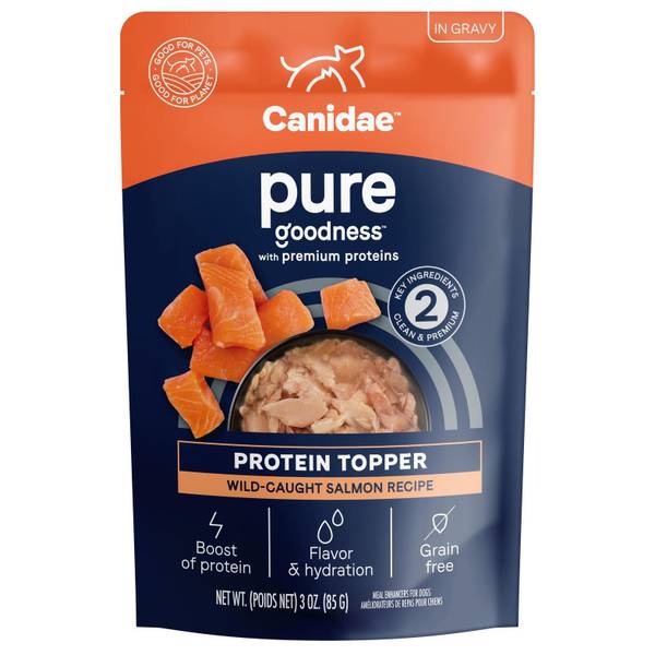 Photo of Wild-Caught Salmon Recipe in Gravy Pure Protein Topper Dog Food, 3 oz