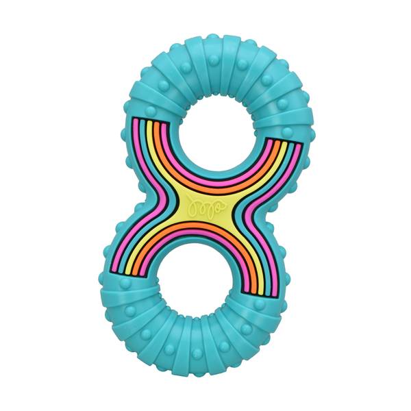 Multipet International Grooverz TPR Figure 8 Dog Toy Assortment