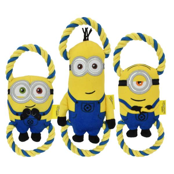 Photo of Mininions Mini Plush and Rope Dog Toy Assortment