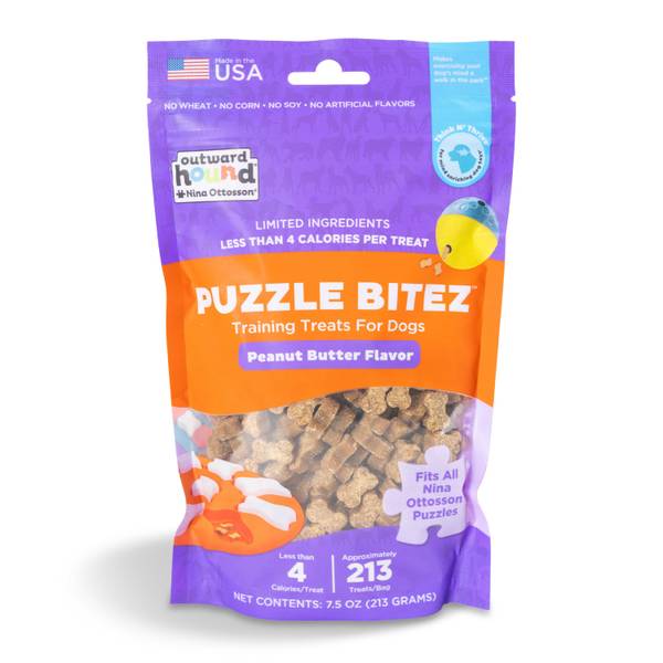 Photo of 7.5 oz Puzzle Bitez Peanut Butter Dog Treats