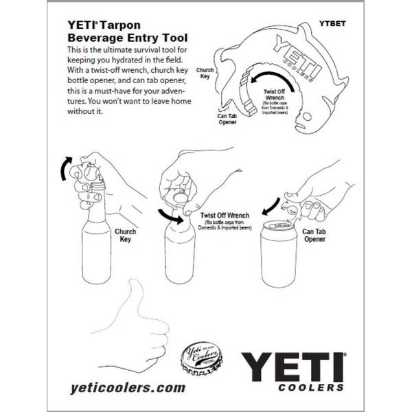YETI - 【新品】YETI栓抜き/Tarpon Beverage Entry Tool YETI Tarpon Beverage Entry Tool