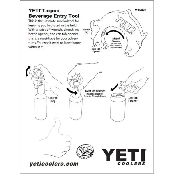 YETI - 【新品】YETI栓抜き/Tarpon Beverage Entry Tool YETI Tarpon Beverage Entry Tool