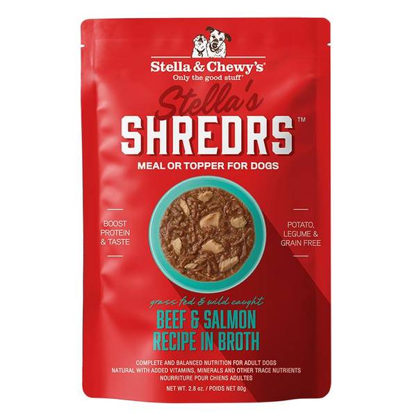 Photo of 2.8 oz Shredr's Beef/Salmon Adult Wet Dog Food