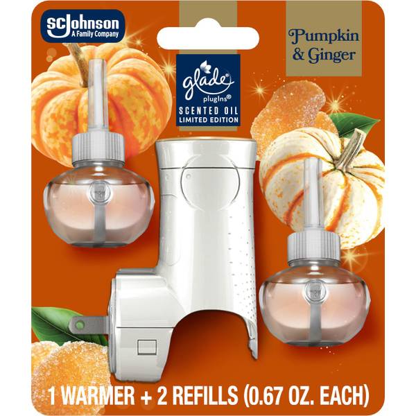Photo of PlugIn Refills Air Freshener, Pumpkin and Ginger, 1 Warmer, 2 Refills
