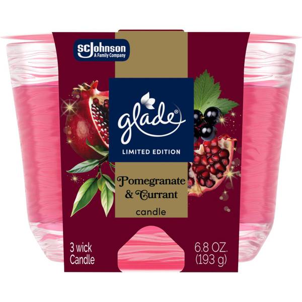 Photo of 3-Wick Candle Jar, Pomegranate and Currant