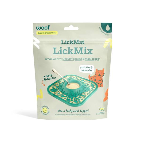 Photo of 5.5 oz Bacon and Cheese LickMat LickMix