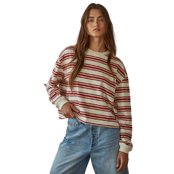 Photo of Women's Post Play Striped Long Sleeve Crewneck