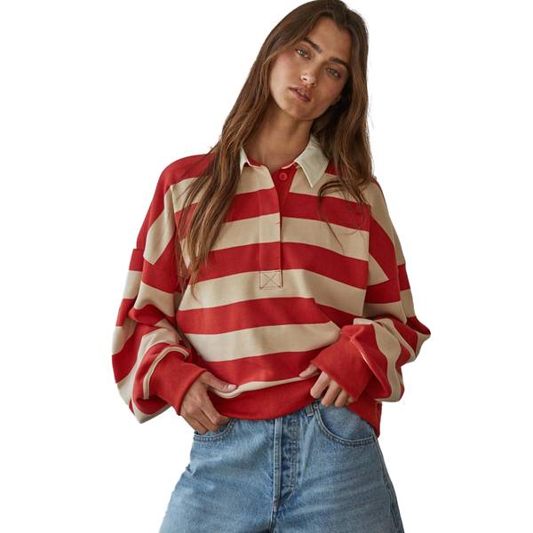 Photo of Women's Amerie Striped Collared Pullover