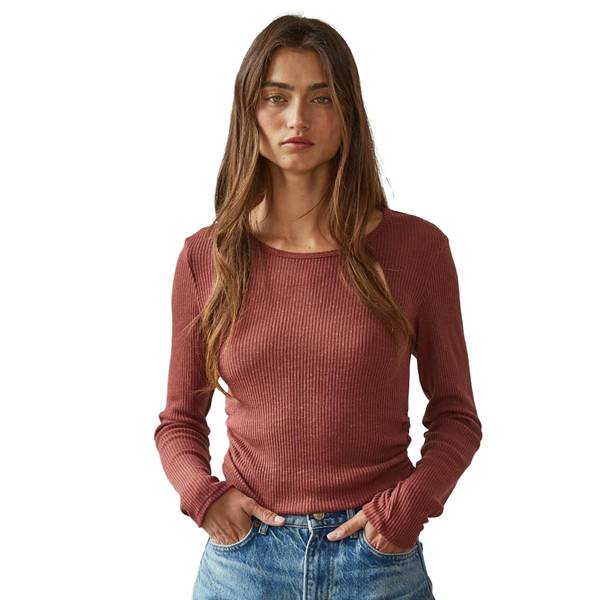 Photo of Women's Out And About Ribbed Long Sleeve Crewneck