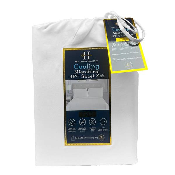 Photo of 4-Piece 90GSM Twin Sheet Set