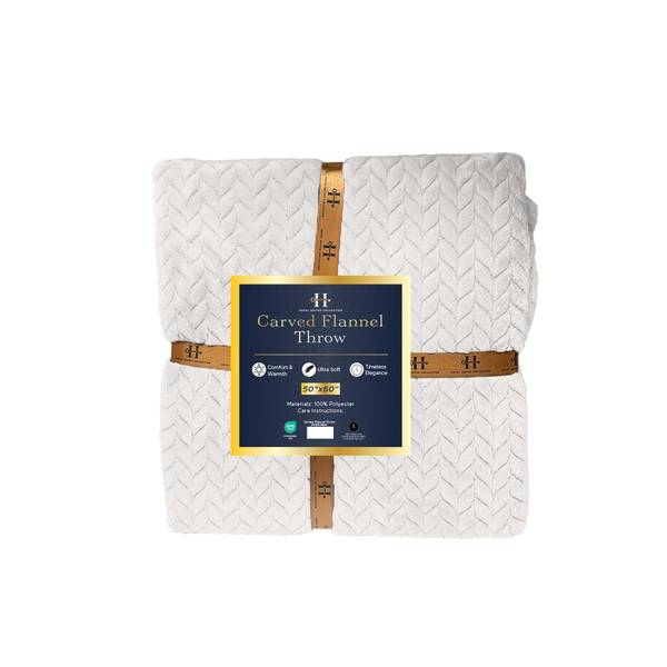 Hotel Suites Collection Carved Flannel Throw - 480785 | Blain's