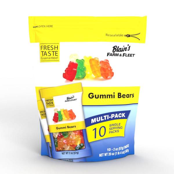 Photo of 10-Count 2 oz Gummi Bear Multi Pack