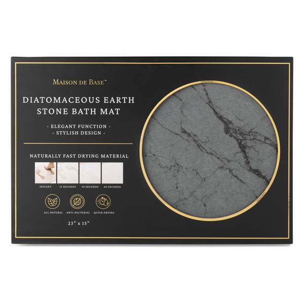 Photo of Marbled Diatomite Bath Mat