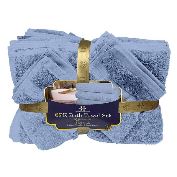 Photo of 6-Pack Blue Bath Towel Set