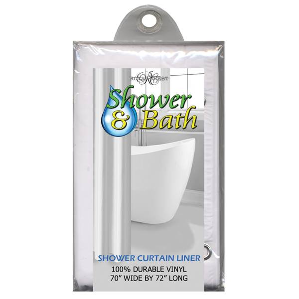 Photo of 70" x 72" White Shower Curtain Liner
