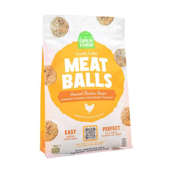 Photo of 14 oz Harvest Chicken Recipe Freshly Crafted Meatballs Dog Food