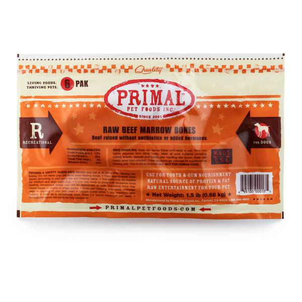 Photo of 6-Pack Small Beef Marrow Bone