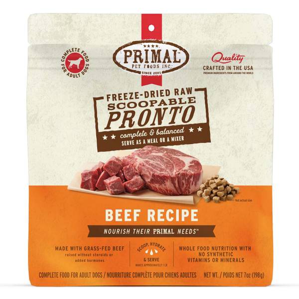 Photo of Freeze-Dried Raw Pronto Beef Recipe Dog Food, 7 oz