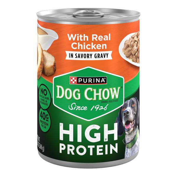 Photo of 13 oz High Protein Wet Dog Food With Real Chicken In Savory Gravy