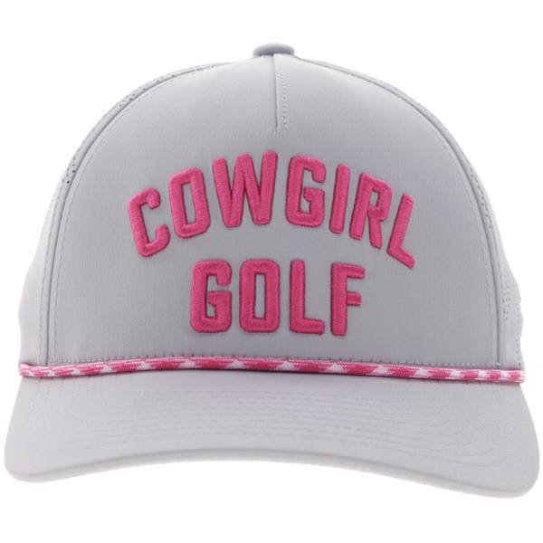Photo of Cowgirl 5 Panel Trucker Cap Grey w/Pink