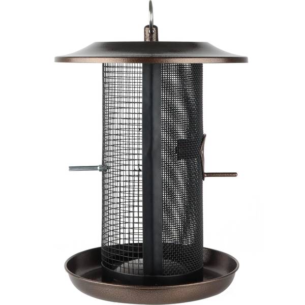 Photo of 2.5 Quart Beloved Bronze Dual-Chamber Metal Mesh Bird Feeder
