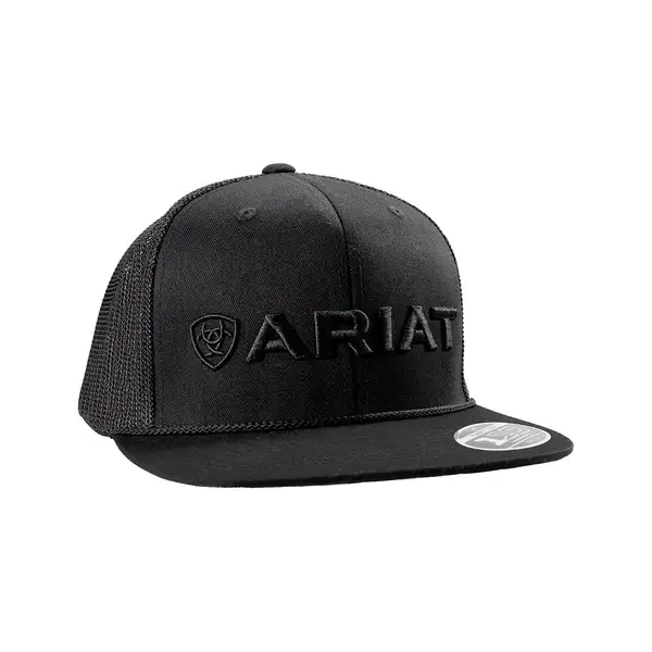 ARIAT Men's 3D Black on Black Cap - A300091801-OS | Blain's Farm