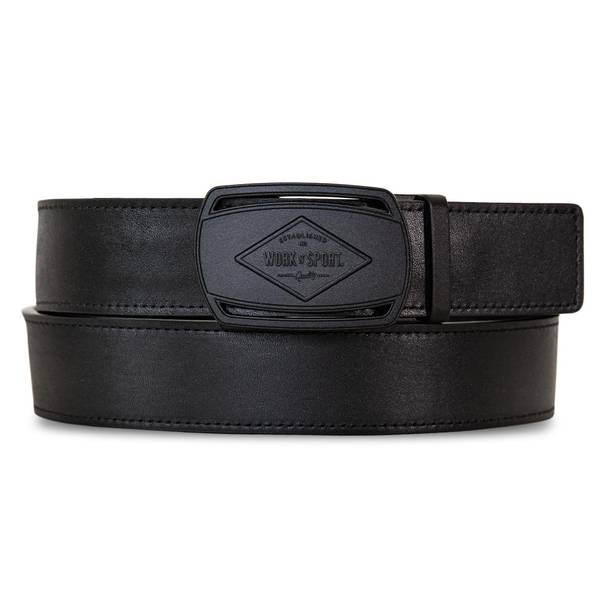 Photo of Leather Rachet Belt Black