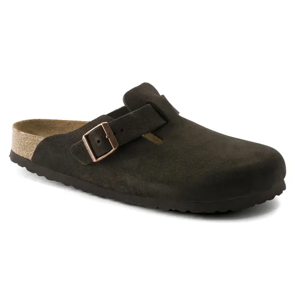 靴 BIRKENSTOCK Boston 40 Birkenstock Women's Boston Soft Footbed Clogs, Mocha, 40 - 660463