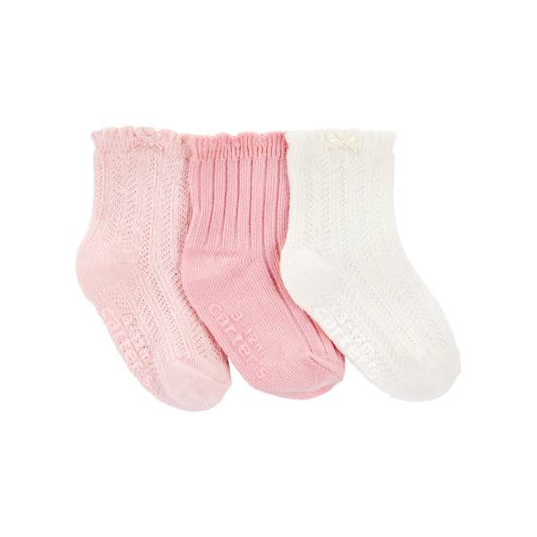 Photo of Infant Girl's 3-Pack Pointelle Booties