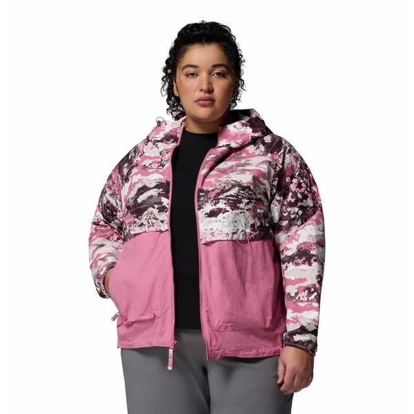 Columbia Women's Spire Valley Printed Windbreaker - 2116491775-S
