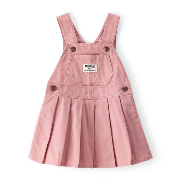 Photo of Infant Girl's Pleated 100% Cotton Jumper Dress