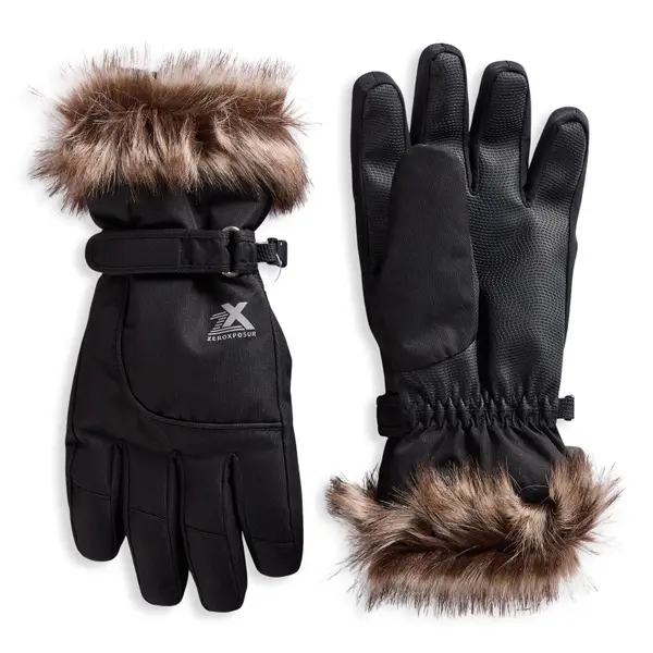ZeroXposur Women's Heavyweight Winter Gloves - FZW1206 BLK-S/M