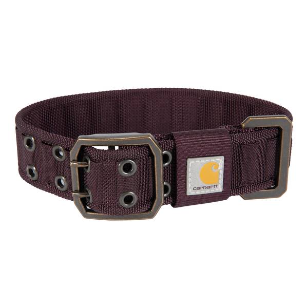 Photo of Medium Deep Wine Nylon Wide Dog Collar