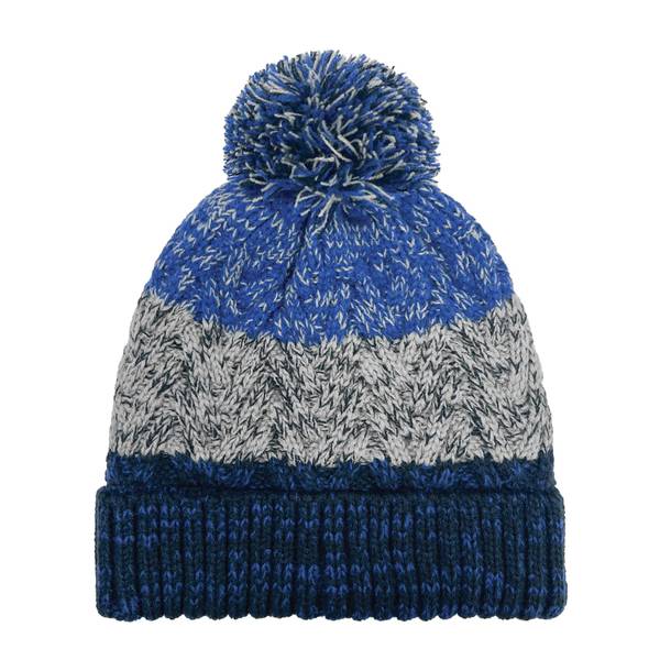 Photo of Boys Chunky Stripe Cuff Hat Blue/Navy