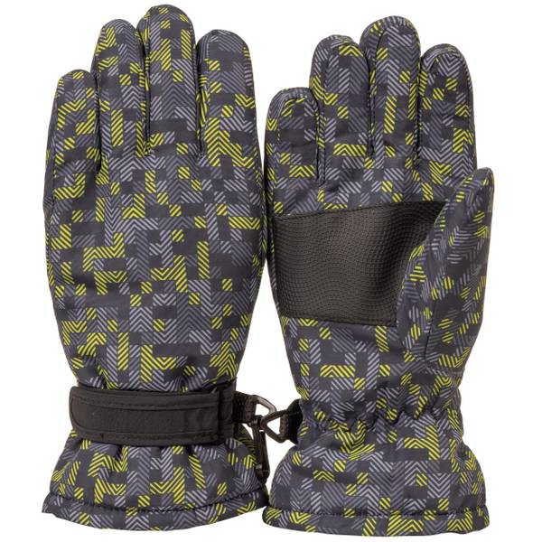 Photo of Boy's Pixel Waterproof Ski Gloves
