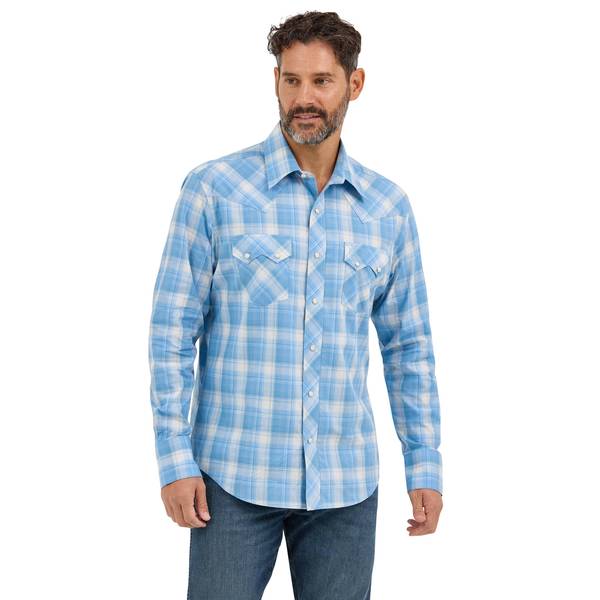Photo of Men's Retro Long Sleeve Western Shirt