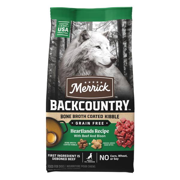 Photo of Grain Free Dry Dog Food, 4 lb Backcountry Bone Broth Coated Kibble With Beef and Bison