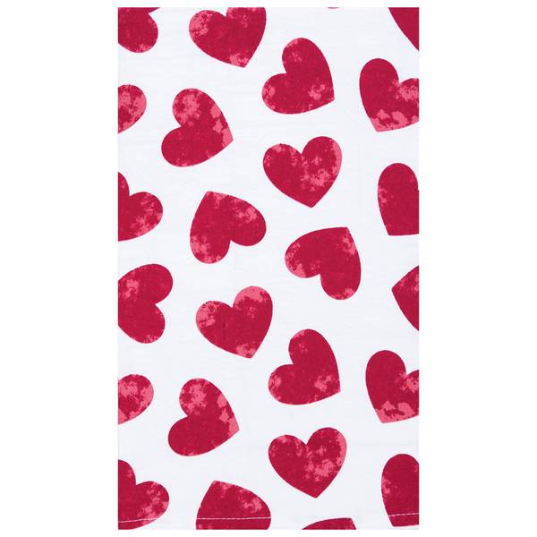 Photo of Watercolor Heart Kitchen Towel