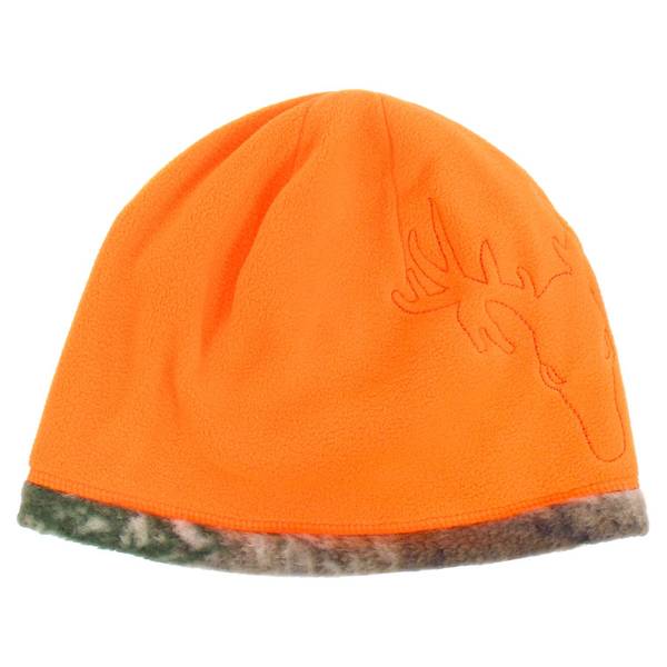 Reversible Beanie Blaze Orange Fleece Hat Igloos Boy's Realtree